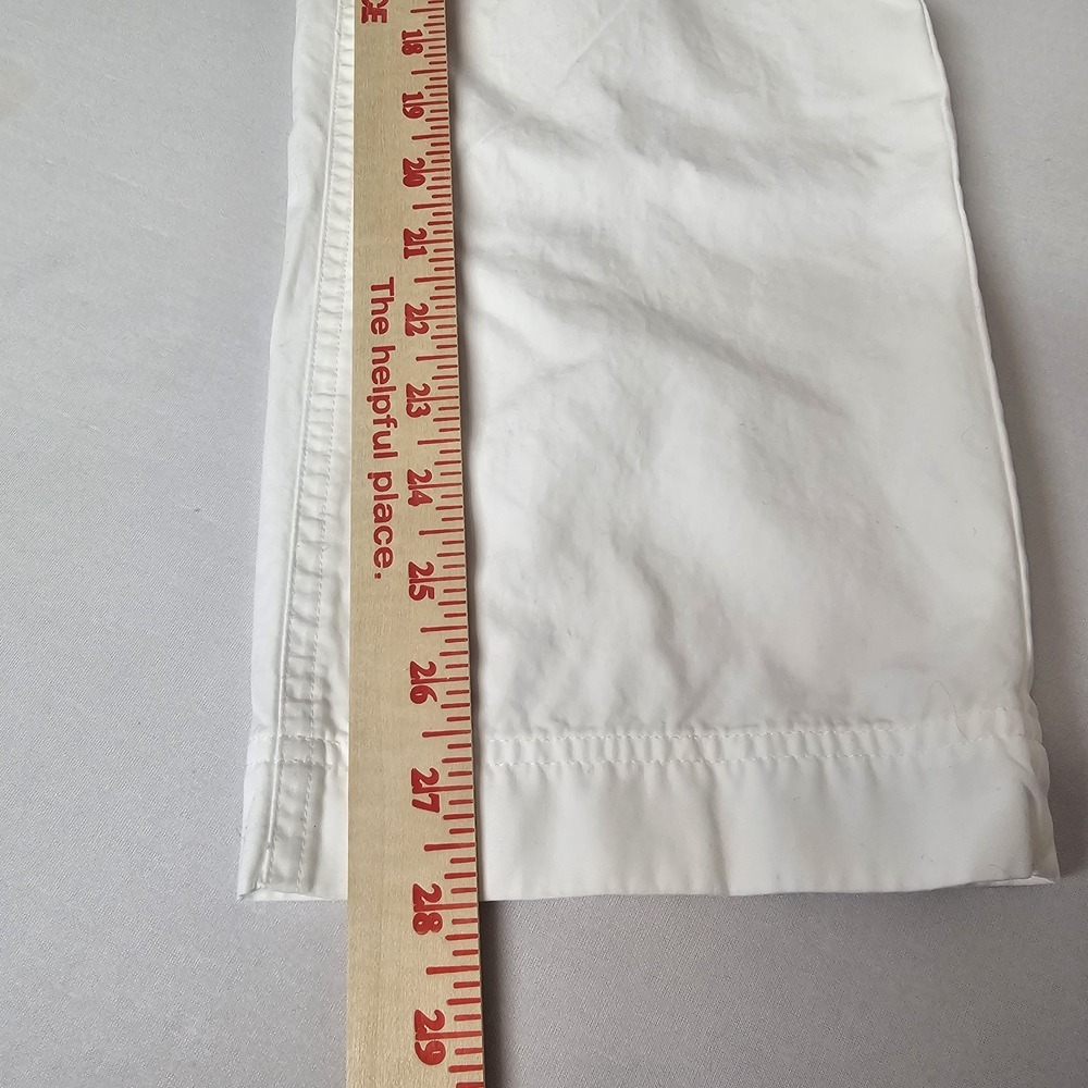 LRL Lauren Ralph Lauren Cargo Pants Womens Size 8P 8 Petite White Pockets EUC - Picture 9 of 10
